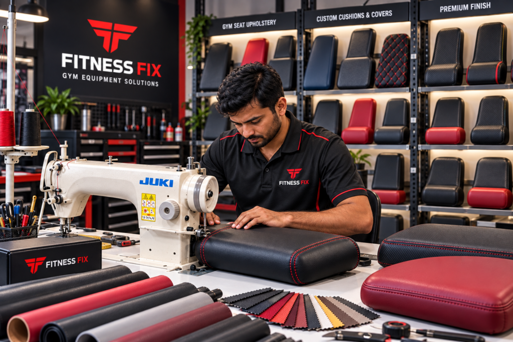 FitnessFix gym seat upholstery service