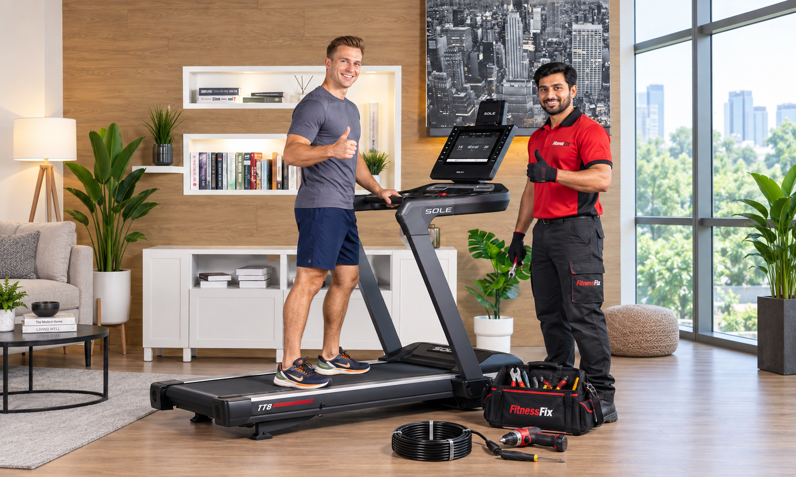 FitnessFix technical service at a fitness facility